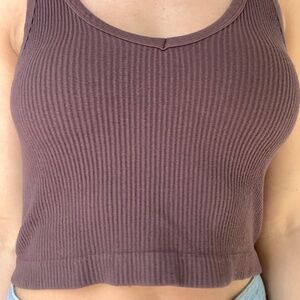 Brown Corduroy Tank Top